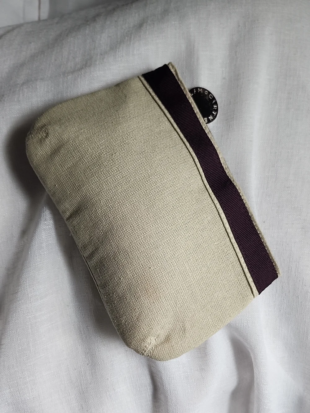 Stella McCartney Luxury Designer Ex Cond Canvas Mini Cosmetic Bag, $38